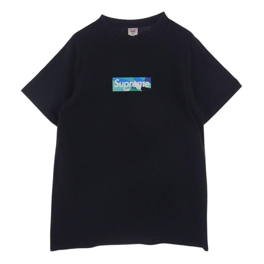 Supreme シュプリーム  21SS  Emilio Pucci Box Logo Tee エミリオプッチ ボックス ロゴ プリント 半袖 Tシャツ ブラック  ブラック系 M【中古】
