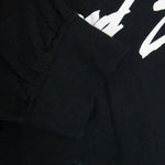 Yohji Yamamoto ヨウジヤマモト 22SS WILDSIDE ワイルドサイド × WIND AND SEA ウィンダンシー Logo Long Sleeve T-shirt ロゴ プリント スリッド ジップ 長袖 Tシャツ ブラック系 2【中古】