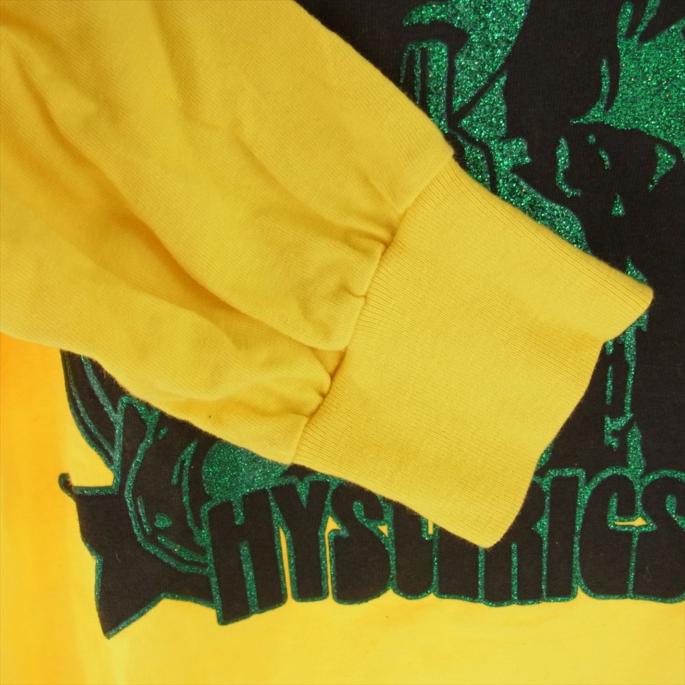 Supreme シュプリーム 21SS × HYSTERIC GLAMOUR ヒステリックグラマー L/S Tee ガール プリント 長袖 Tシャツ イエロー系 S【中古】