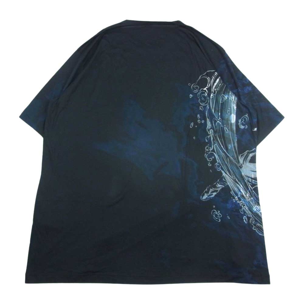 Yohji Yamamoto ヨウジヤマモト GQ-T01-013-1 GroundY グラウンドY × 鬼滅の刃 竈門炭治郎 Jumbo Cut Sew Short Sleeves ジャンボ カットソー ショート スリーブ 半袖 Tシャツ ブラック系 3【新古品】【未使用】【中古】