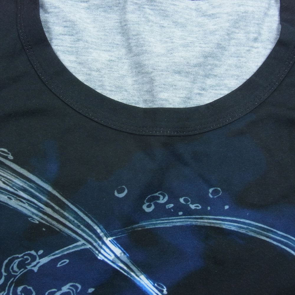 Yohji Yamamoto ヨウジヤマモト GQ-T01-013-1 GroundY グラウンドY × 鬼滅の刃 竈門炭治郎 Jumbo Cut Sew Short Sleeves ジャンボ カットソー ショート スリーブ 半袖 Tシャツ ブラック系 3【新古品】【未使用】【中古】