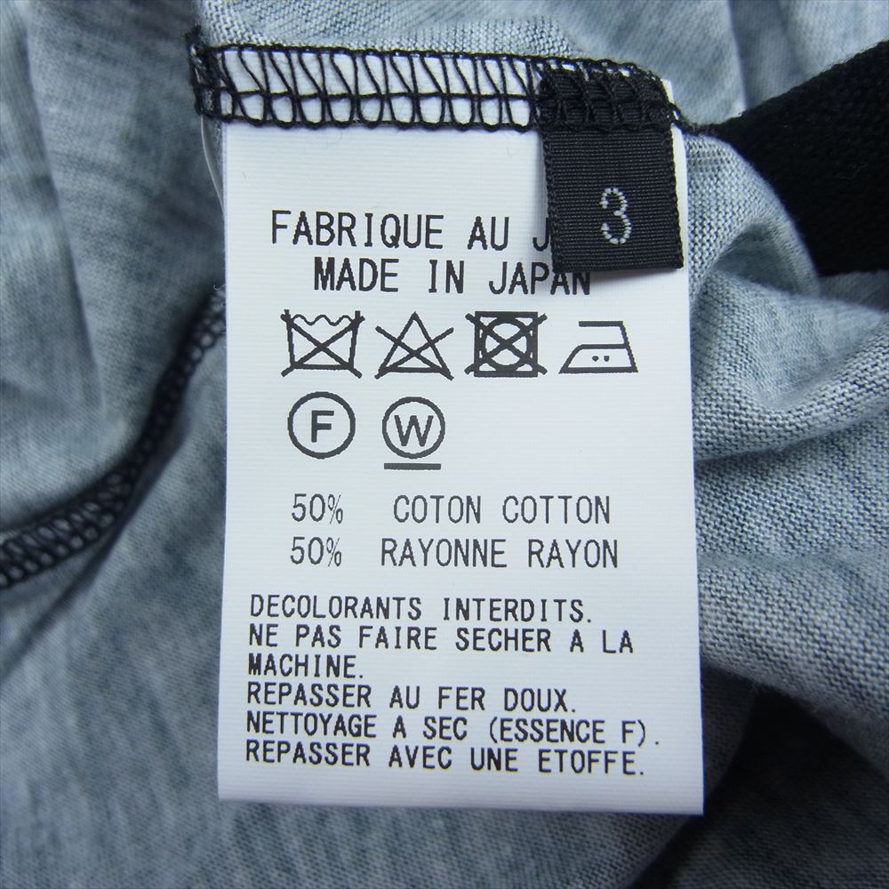 Yohji Yamamoto ヨウジヤマモト GQ-T01-013-1 GroundY グラウンドY × 鬼滅の刃 竈門炭治郎 Jumbo Cut Sew Short Sleeves ジャンボ カットソー ショート スリーブ 半袖 Tシャツ ブラック系 3【新古品】【未使用】【中古】