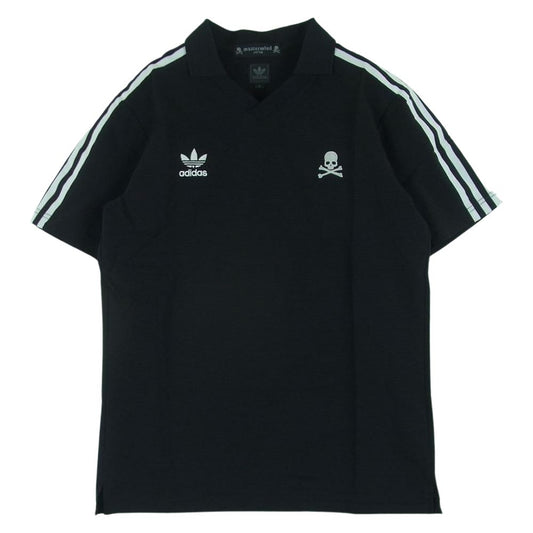 mastermind JAPAN マスターマインドジャパン 18802 adidas アディダス 半袖 ポロシャツ ゲーム シャツ ブラック系 S【美品】【中古】