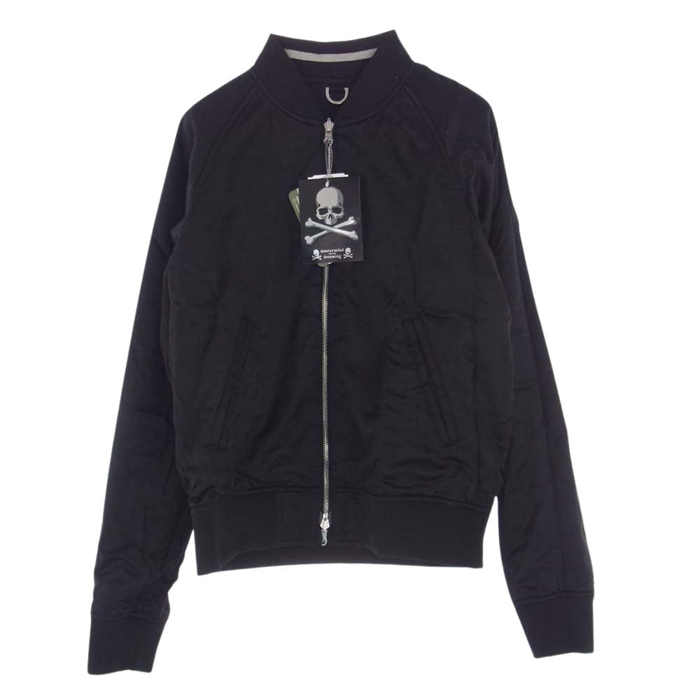 mastermind JAPAN マスターマインドジャパン MC2-BL11-45-1 シルクサテン スカル刺繍 リバーシブル スカジャン ジャケット ブラック系 M【新古品】【未使用】【中古】