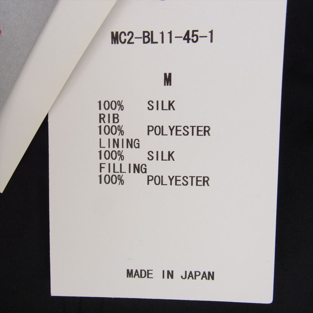 mastermind JAPAN マスターマインドジャパン MC2-BL11-45-1 シルクサテン スカル刺繍 リバーシブル スカジャン ジャケット ブラック系 M【新古品】【未使用】【中古】