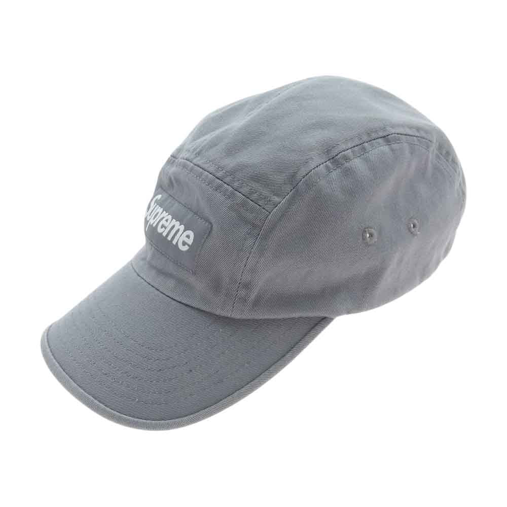 Supreme シュプリーム 22SS Washed Chino Twill Camp Cap ウォッシュ チノ ツイル キャンプ キャップ グレー系【中古】