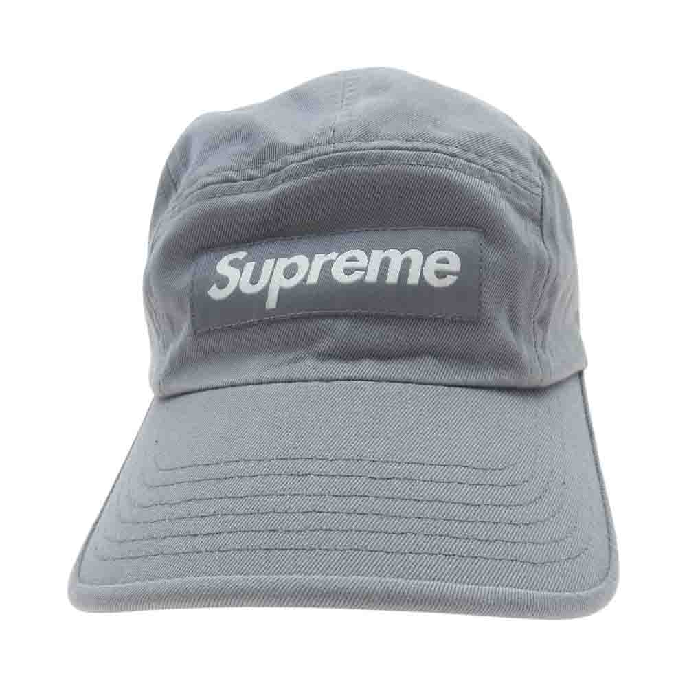 Supreme シュプリーム 22SS Washed Chino Twill Camp Cap ウォッシュ チノ ツイル キャンプ キャップ グレー系【中古】