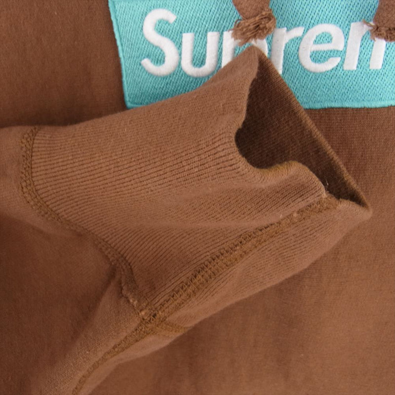 Supreme シュプリーム 17AW Box Logo Hooded Sweatshirt ボックスロゴ フーディー パーカー ブラウン ブラウン系 L【中古】
