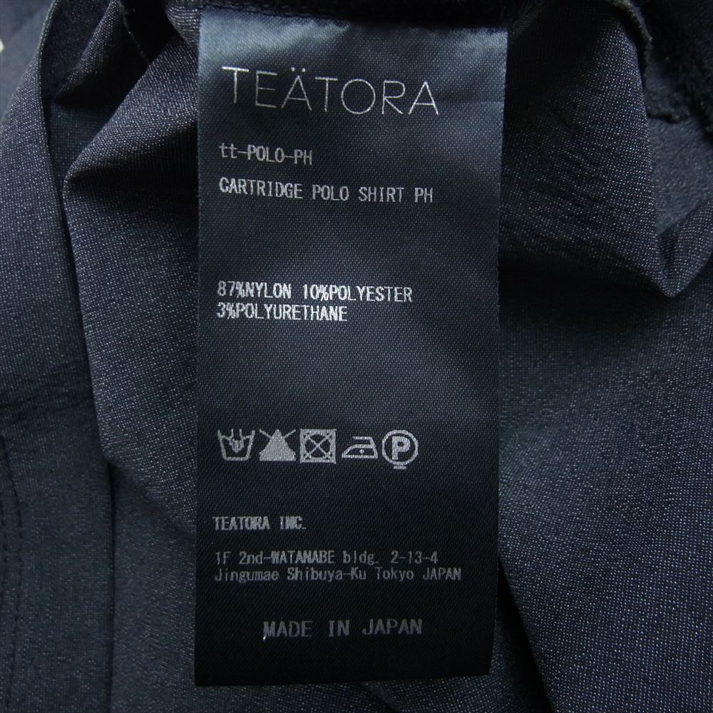 TEATORA テアトラ tt-POLO-PH CARTRIDGE POLO SHIRT カートリッジ ポロ シャツ ブラック系 2【美品】【中古】