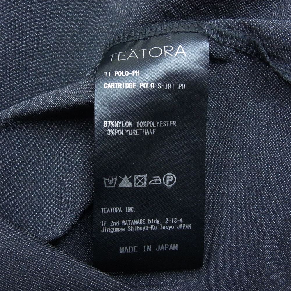 TEATORA テアトラ tt-POLO-PH CARTRIDGE POLO SHIRT カートリッジ ポロ シャツ ブラック系 2【美品】【中古】