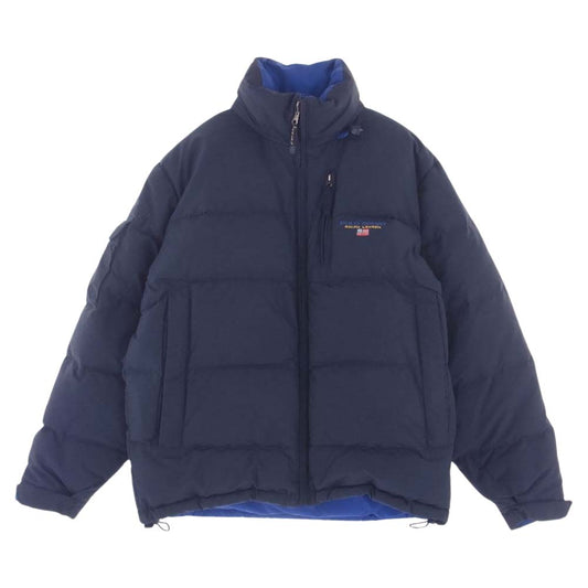 POLO RALPH LAUREN ポロ・ラルフローレン JR-RS-NA0631 POLO SPORT リバーシブル ダウン ジャケット ネイビー系 L【中古】