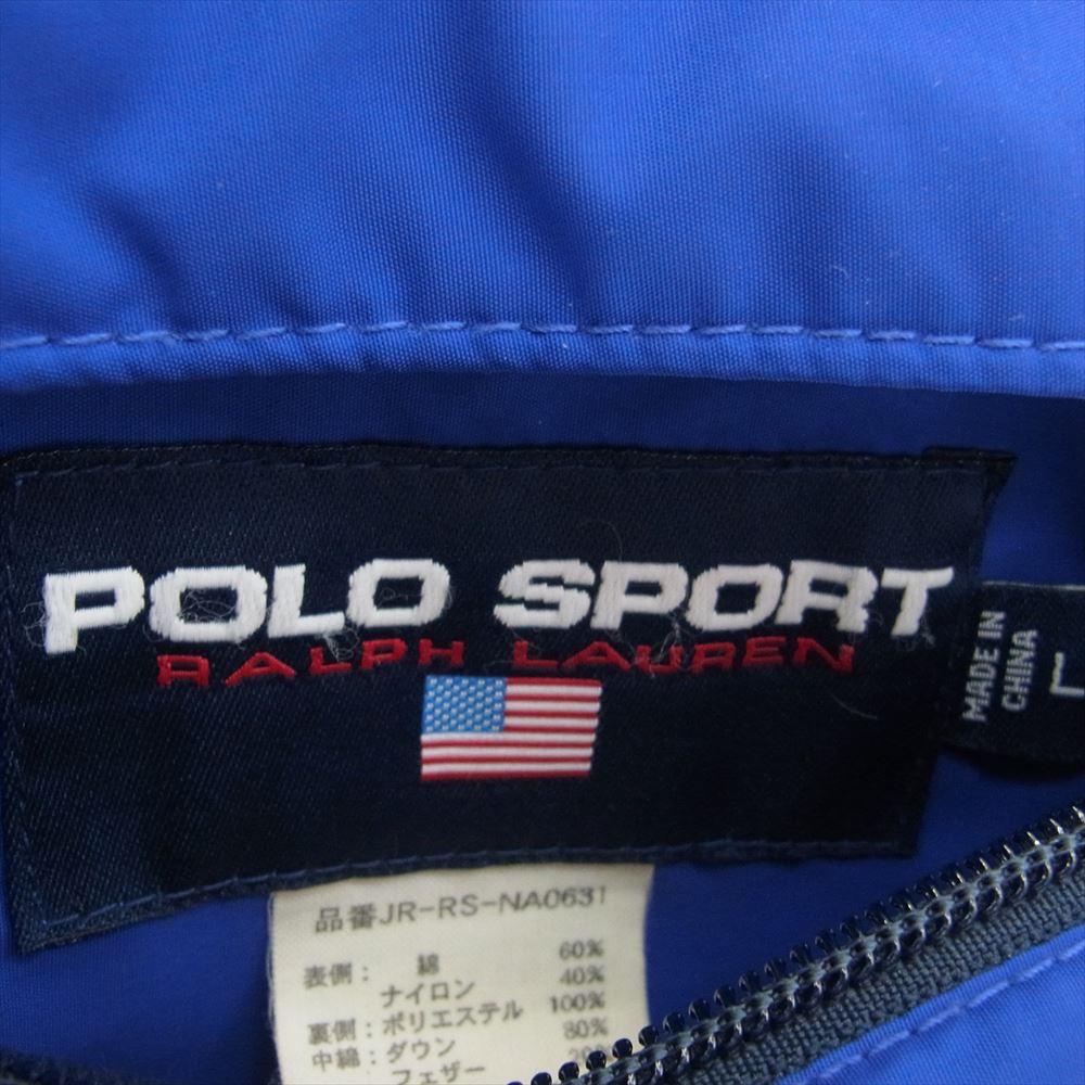 POLO RALPH LAUREN ポロ・ラルフローレン JR-RS-NA0631 POLO SPORT リバーシブル ダウン ジャケット ネイビー系 L【中古】