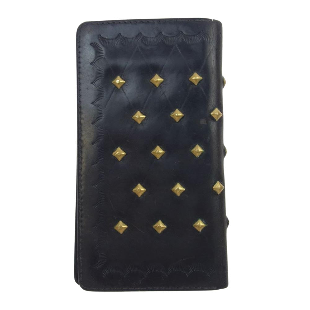 CALEE キャリー STUDS LEATHER SMARTPHONE COVER レザー スタッズ スマートフォン カバー ブラック系【中古】