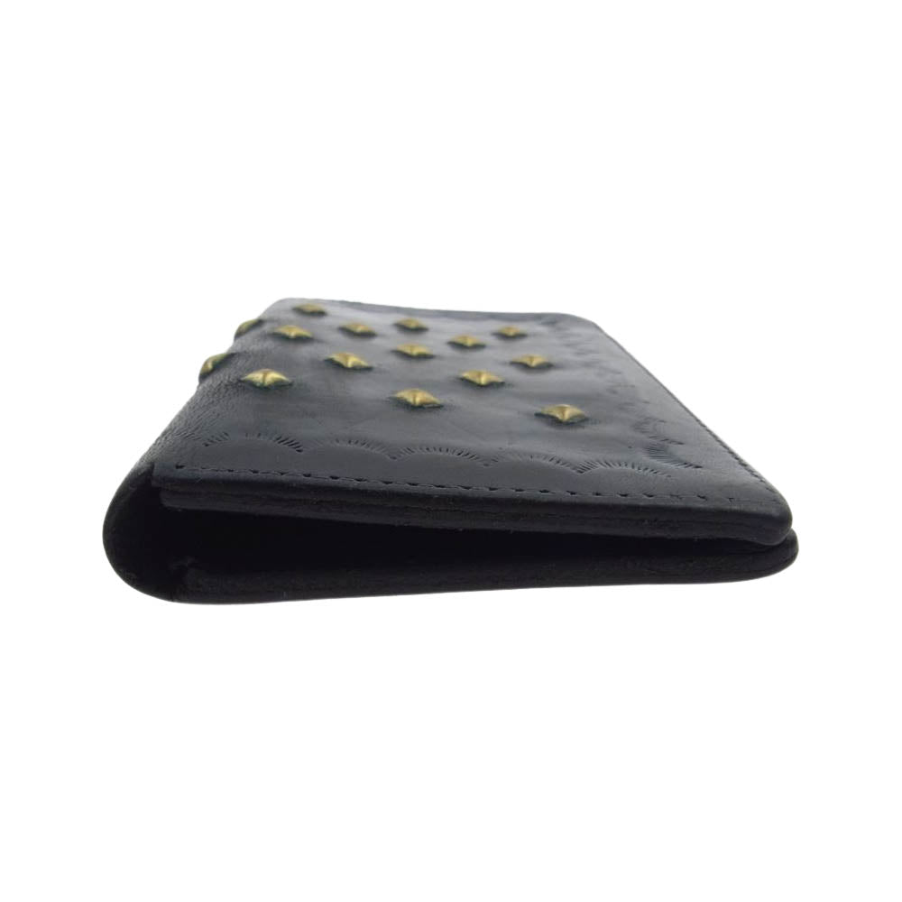 CALEE キャリー STUDS LEATHER SMARTPHONE COVER レザー スタッズ スマートフォン カバー ブラック系【中古】