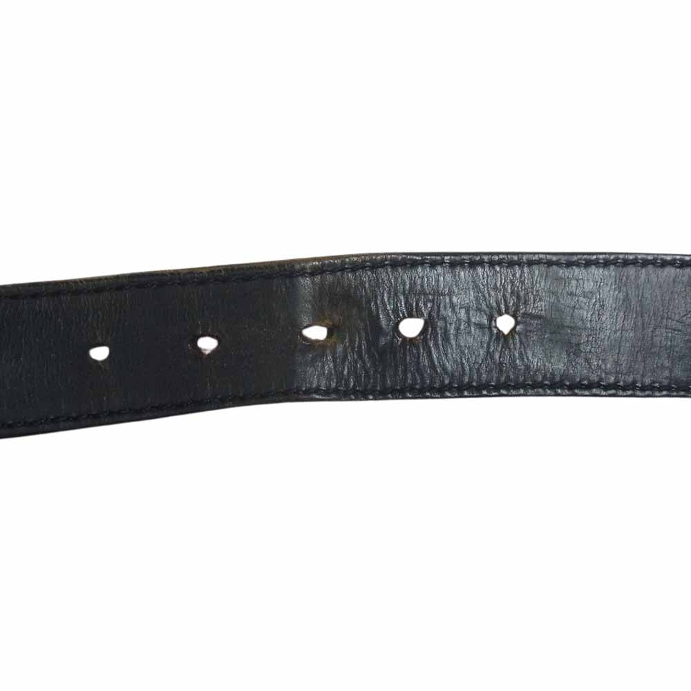 CALEE キャリー EMBOSSING LEATHER SWORD BELT バスケットウィーブ スタッズ レザー ベルト  ブラック系【中古】