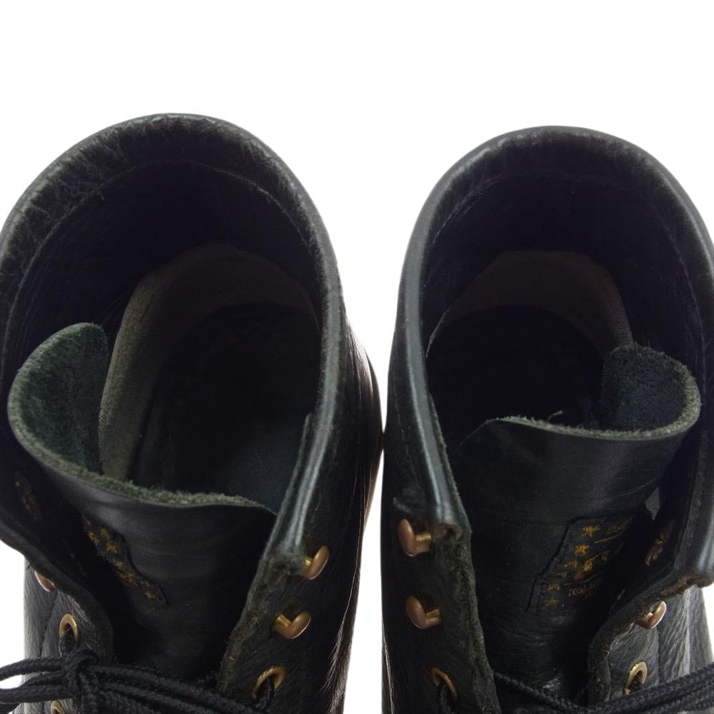 CALEE キャリー WORK MOC TOE BOOTS モックトゥ ワーク ブーツ  ブラック系 表記無【中古】