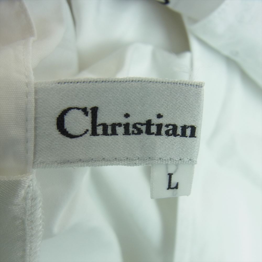 Christian Dior クリスチャンディオール BL3G16100 コットン 刺繍 ベスト ジレ ホワイト系 オフホワイト系 L【中古】
