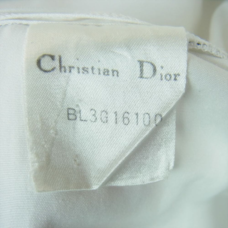 Christian Dior クリスチャンディオール BL3G16100 コットン 刺繍 ベスト ジレ ホワイト系 オフホワイト系 L【中古】