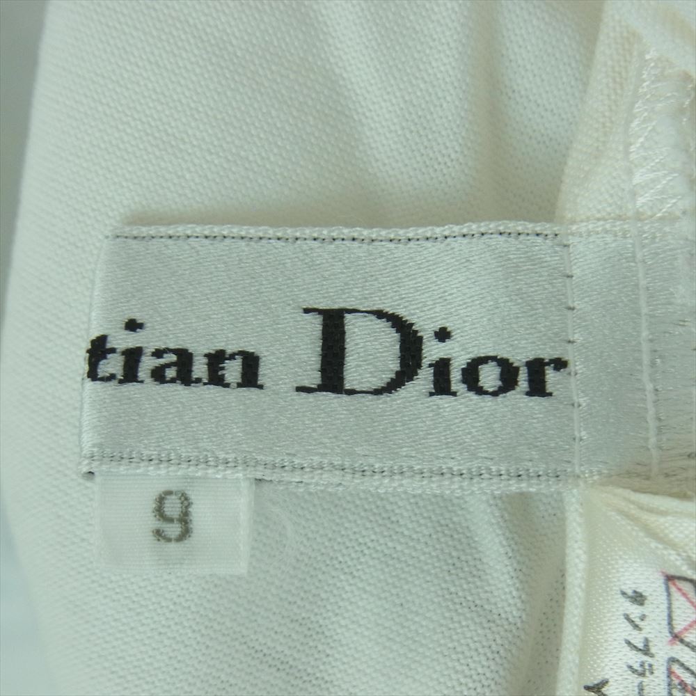 Christian Dior クリスチャンディオール BLL6K4800 コットン CDロゴ 刺繍 フレンチスリーブ カットソー ホワイト系 9【中古】