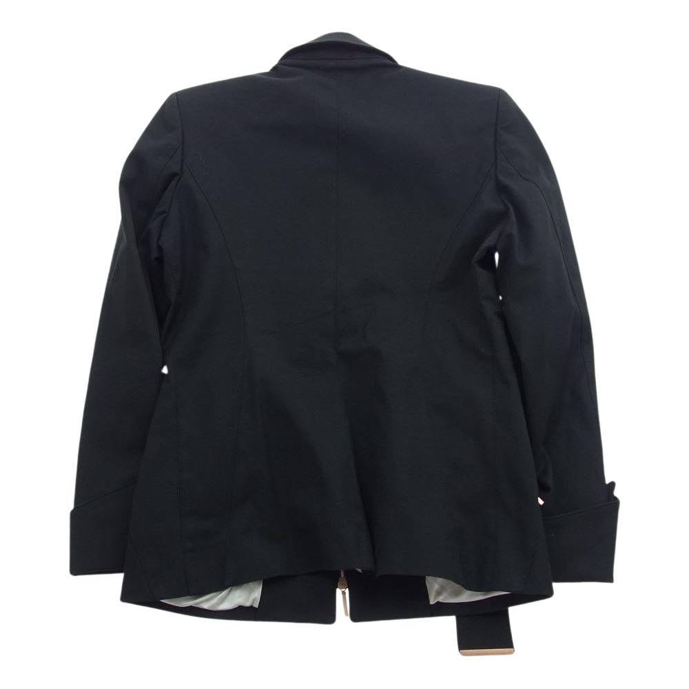 FENDI フェンディ ジップ ジャケット タイトスカート セットアップ ブラック系 上44 下42【中古】