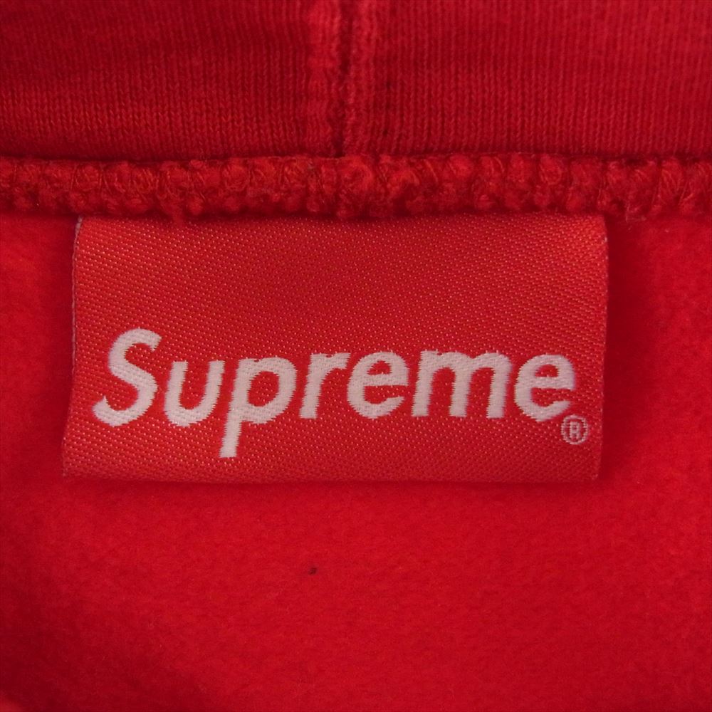 Supreme シュプリーム 20SS Cutout Letters Hooded Sweatshirt カットアウト レターズ プルオーバー パーカー レッド系 L【中古】
