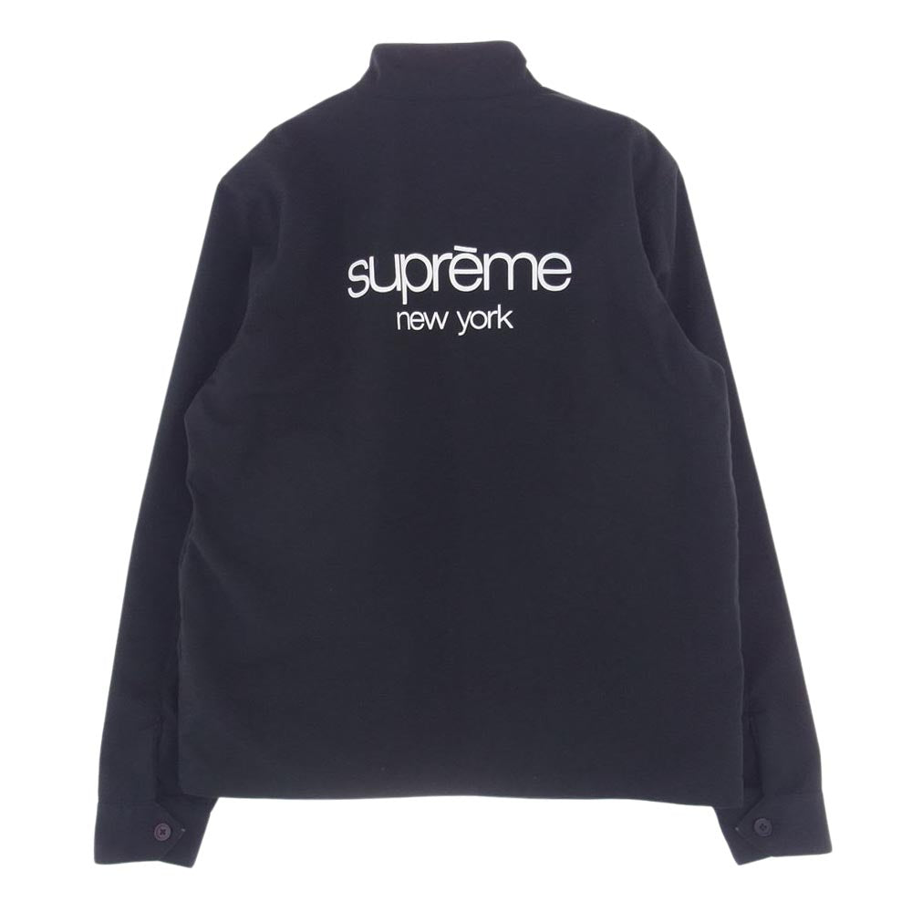 Supreme シュプリーム 11SS HARRINGTON JACKET クラシックロゴ プリント ハリントン スイングトップ ジャケット ブラック系 L【中古】