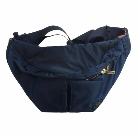 PORTER ポーター 622-76628 TANKER WAIST BAG ウエスト バッグ Ｌ ネイビー系【美品】【中古】