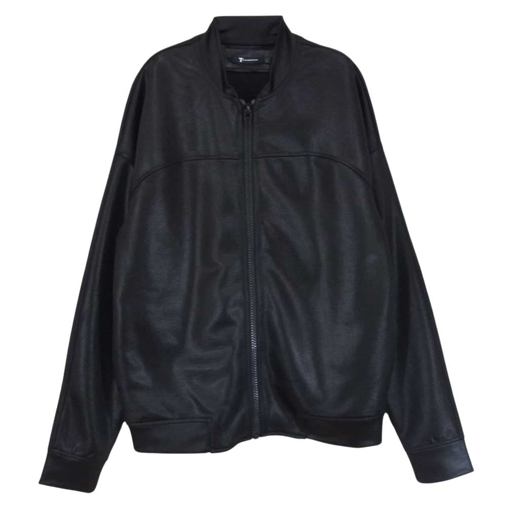Alexander Wang アレキサンダーワン T BY SHINY DOUBLE FACE KNIT BOMBER JACKET ダブルフェイス ボンバー ジャケット ブラック系 XS【中古】
