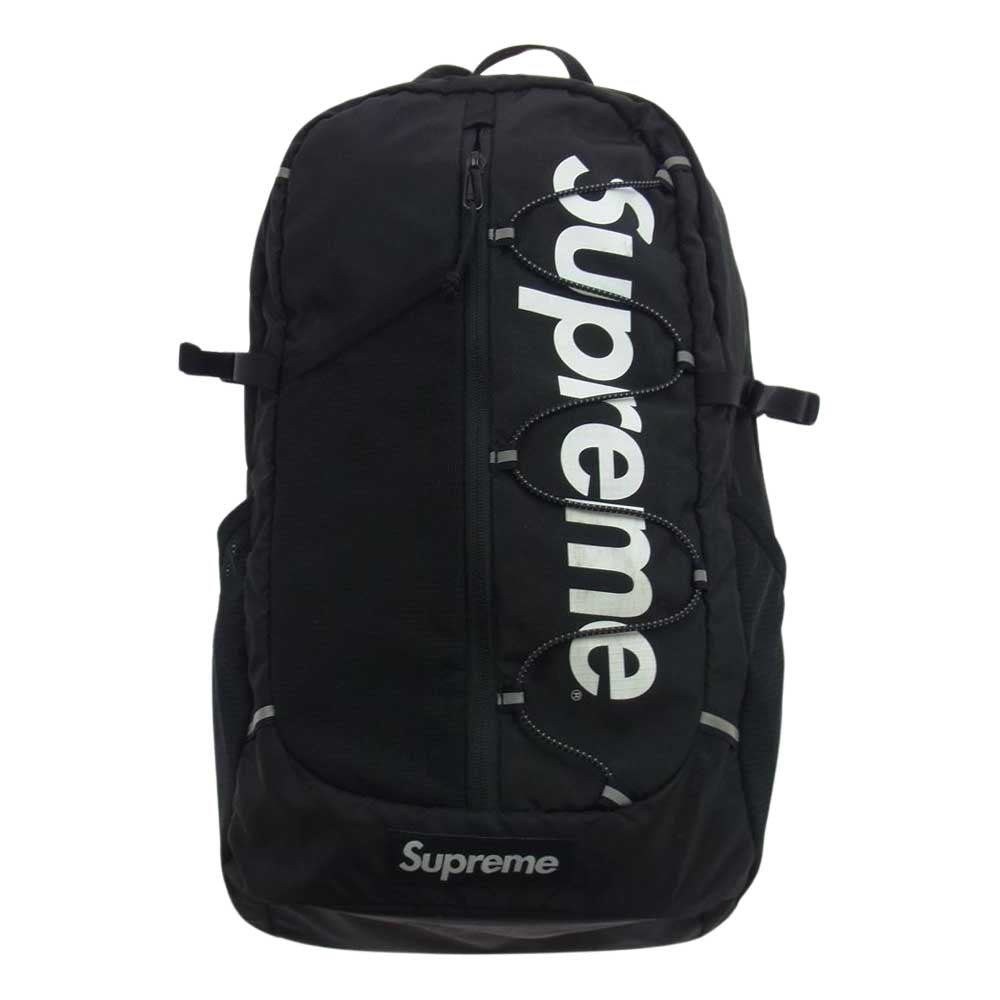 Supreme シュプリーム 17SS Backpack ロゴ バックパック ブラック系【中古】