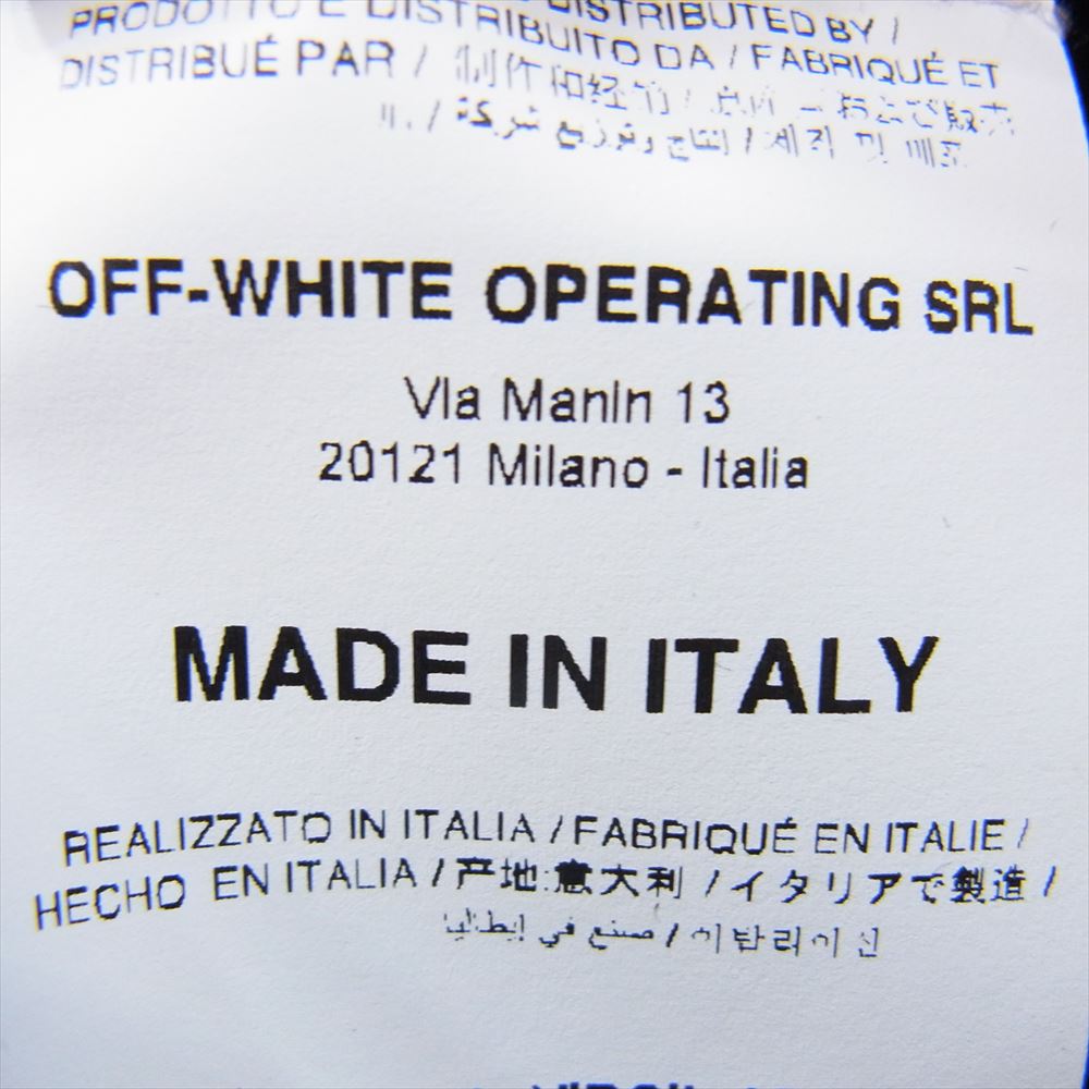 OFF-WHITE オフホワイト 19AW OMYA036E19E55045 ペンキ加工 スウェット 切替 デニム パンツ ブラック系 31【中古】