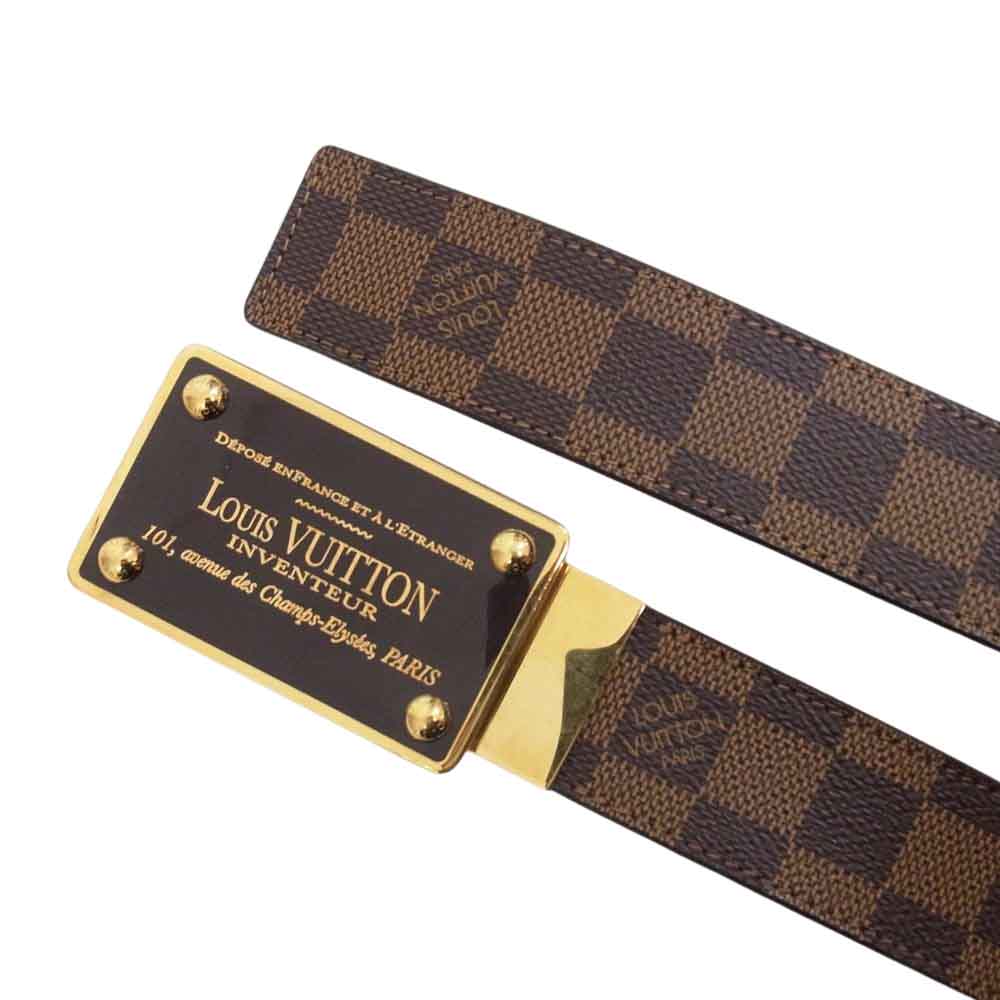 LOUIS VUITTON ルイ・ヴィトン M9677 サンチュール アヴァントゥール ダミエ ベルト ブラウン系 95/38【中古】