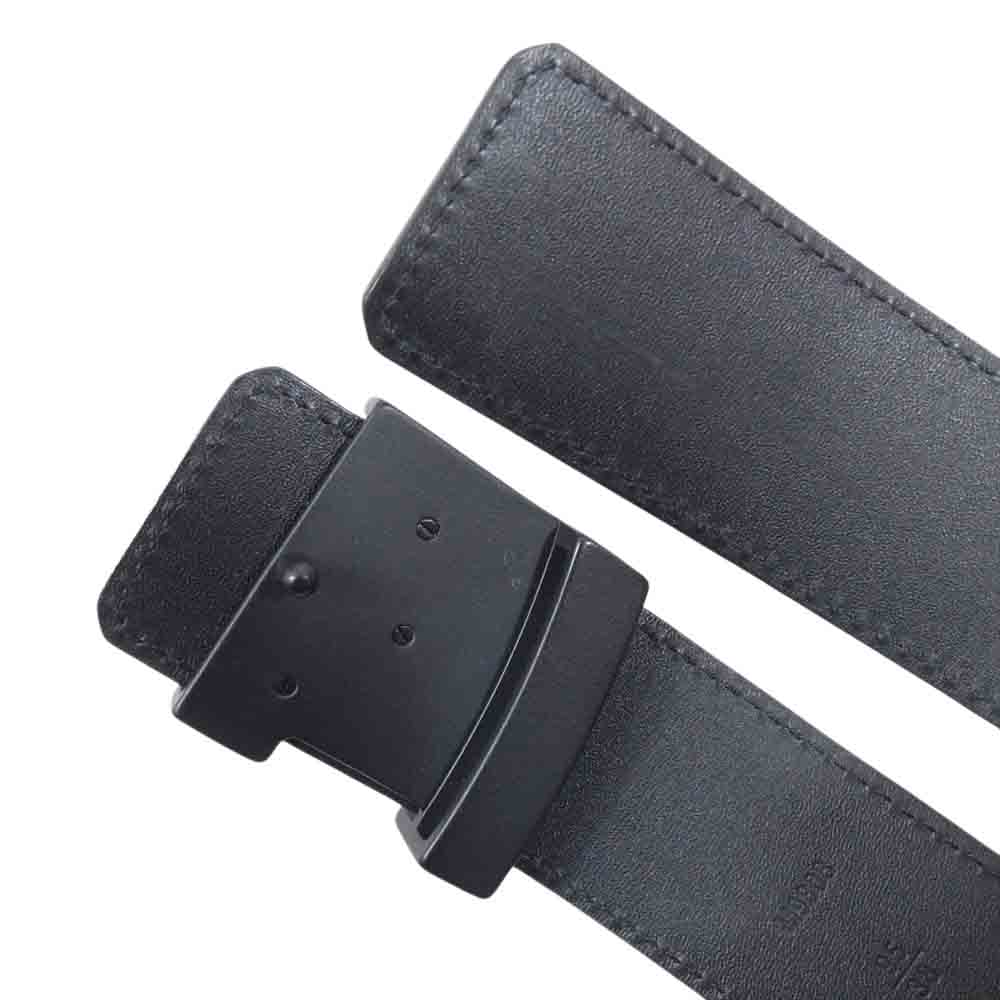 LOUIS VUITTON ルイ・ヴィトン M9808 サンチュール LVイニシアル グラフィット ダミエ ベルト ダミエキャンバス ベルト ブラック系 95/38【中古】