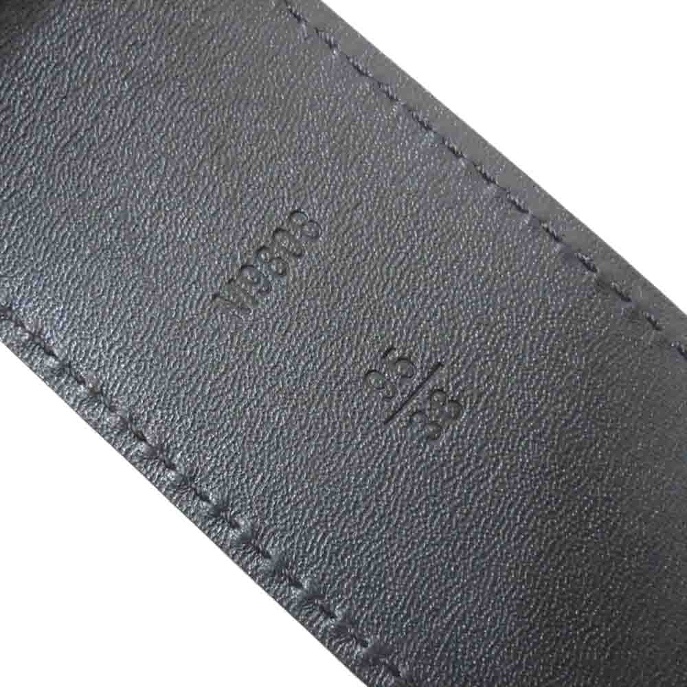 LOUIS VUITTON ルイ・ヴィトン M9808 サンチュール LVイニシアル グラフィット ダミエ ベルト ダミエキャンバス ベルト ブラック系 95/38【中古】