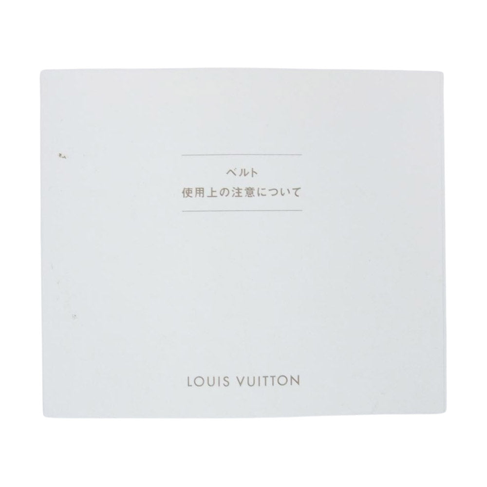 LOUIS VUITTON ルイ・ヴィトン M9808 サンチュール LVイニシアル グラフィット ダミエ ベルト ダミエキャンバス ベルト ブラック系 95/38【中古】