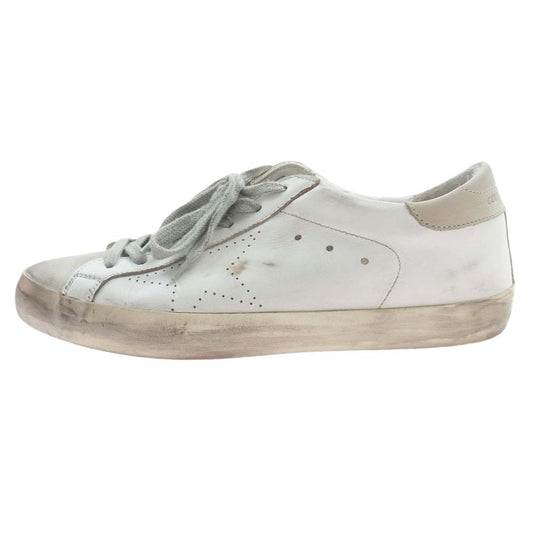 GOLDEN GOOSE ゴールデングース SUPERSTAR  パンチング レザー ローカット スニーカー ホワイト系 40【中古】