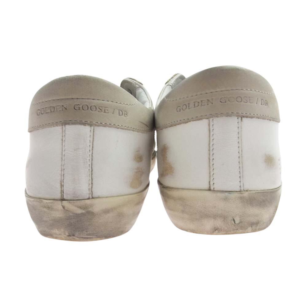 GOLDEN GOOSE ゴールデングース SUPERSTAR  パンチング レザー ローカット スニーカー ホワイト系 40【中古】