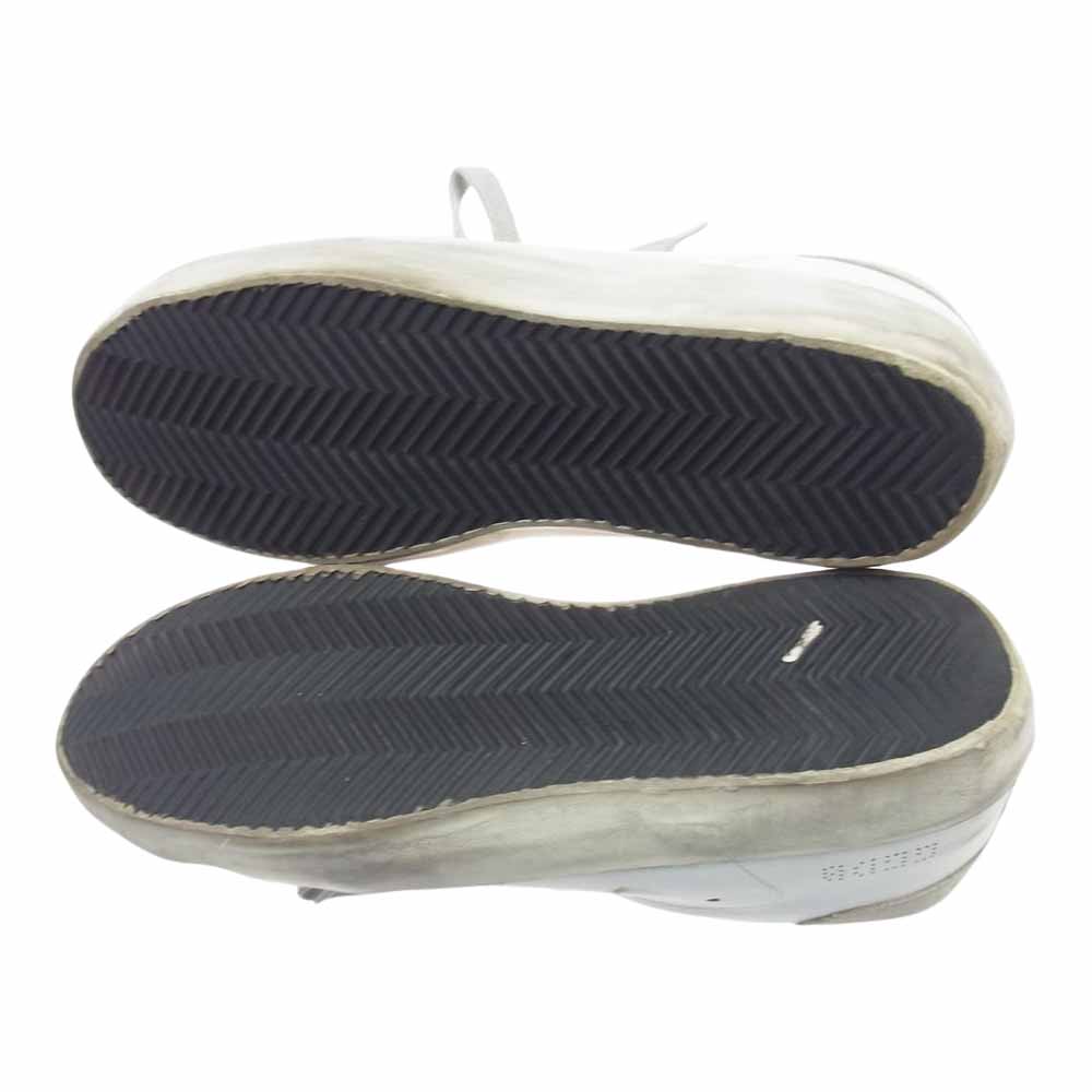 GOLDEN GOOSE ゴールデングース SUPERSTAR  パンチング レザー ローカット スニーカー ホワイト系 40【中古】