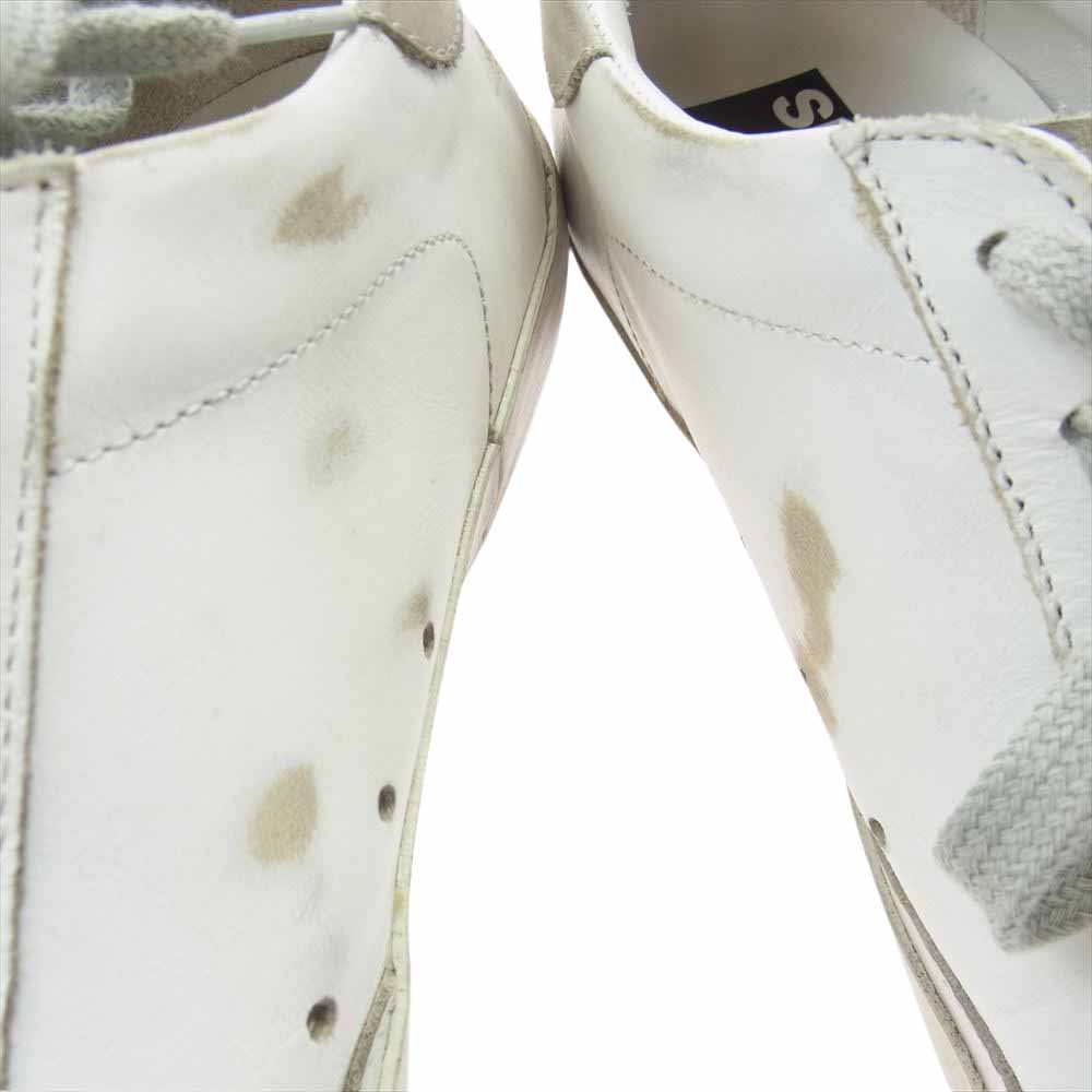 GOLDEN GOOSE ゴールデングース SUPERSTAR  パンチング レザー ローカット スニーカー ホワイト系 40【中古】