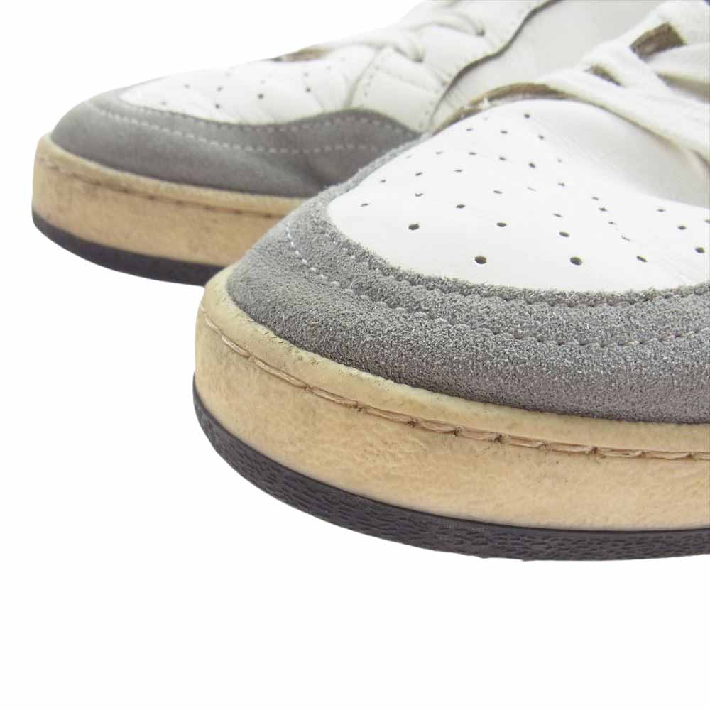 GOLDEN GOOSE ゴールデングース G34MS592 BALLSTAR パンチング レザー ローカット スニーカー ホワイト系 グレー系 40【中古】