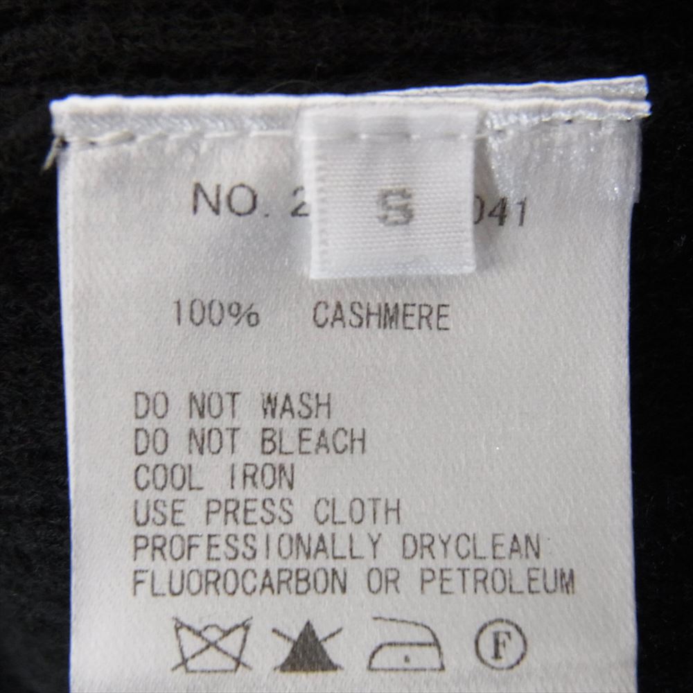 Ron Herman ロンハーマン 2420800041 袖口RH刺繍 California カリフォルニア カシミヤ カシミア 100％ クルーネック ニット セーター  ブラック系 S【中古】