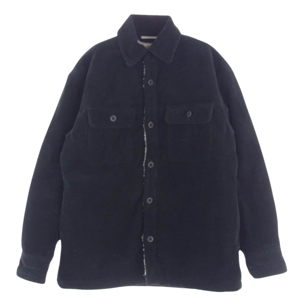 Ron Herman ロンハーマン 3420400108 Cords Boa Shirts JK コーデュロイ 裏ボア 長袖 シャツ ジャケット ブラック系 S【中古】