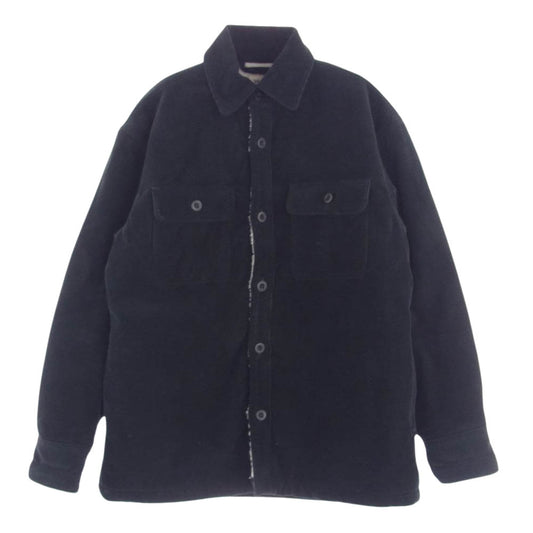 Ron Herman ロンハーマン 3420400108 Cords Boa Shirts JK コーデュロイ 裏ボア 長袖 シャツ ジャケット ブラック系 S【中古】