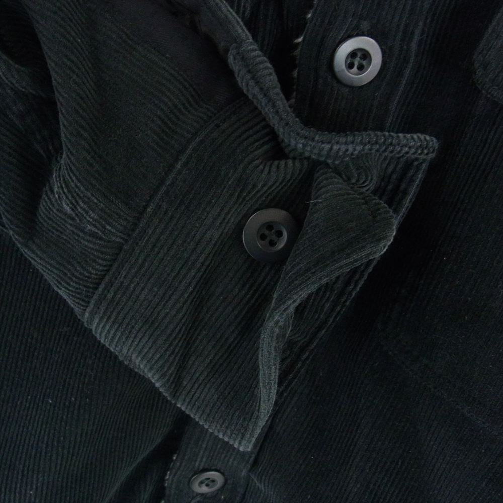 Ron Herman ロンハーマン 3420400108 Cords Boa Shirts JK コーデュロイ 裏ボア 長袖 シャツ ジャケット ブラック系 S【中古】