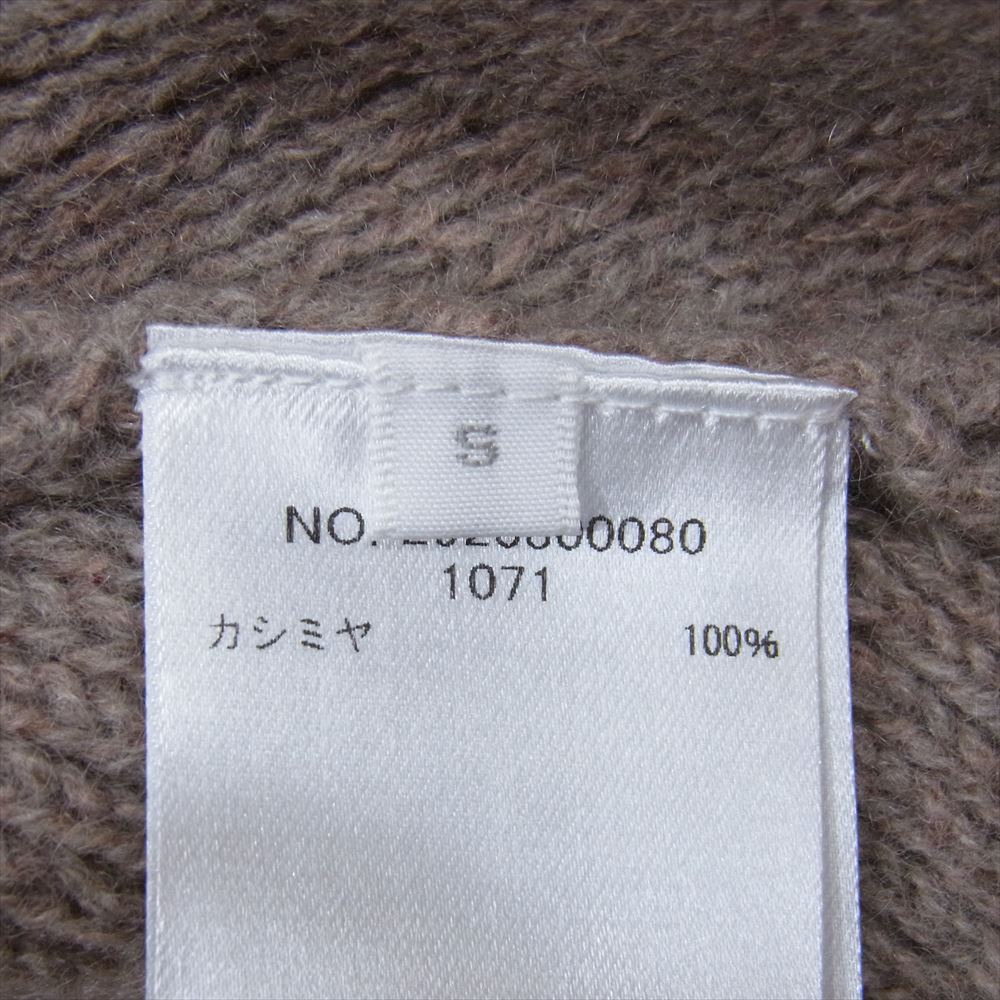 Ron Herman ロンハーマン 2920800080 カシミヤ カシミア 100％  ボタンレス カーディガン ブラウン系 S【中古】