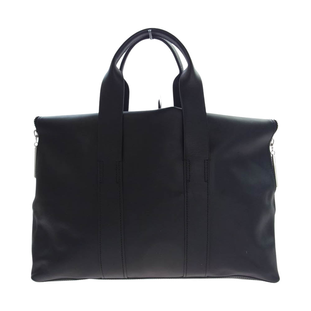 スリーワンフィリップリム 31hour bag フラップ レザー トート バッグ ブラック系【中古】