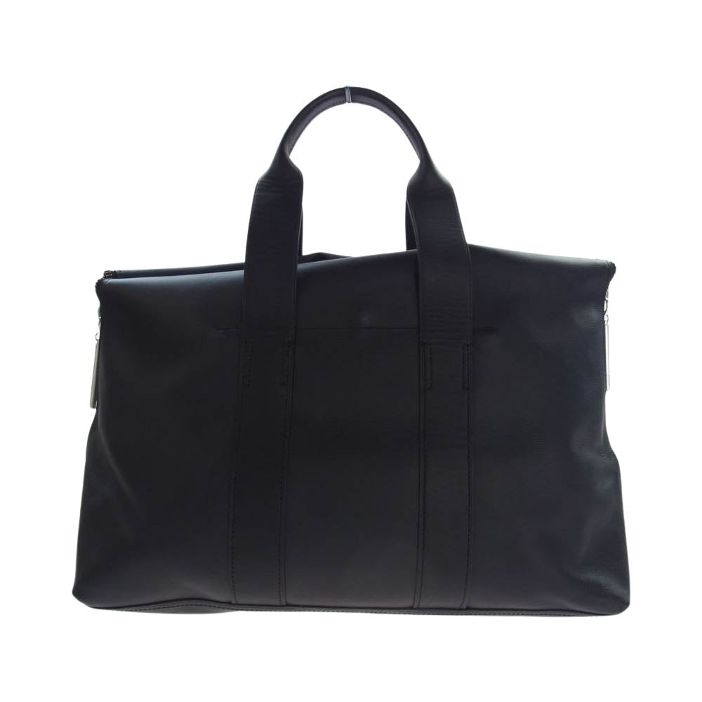 スリーワンフィリップリム 31hour bag フラップ レザー トート バッグ ブラック系【中古】