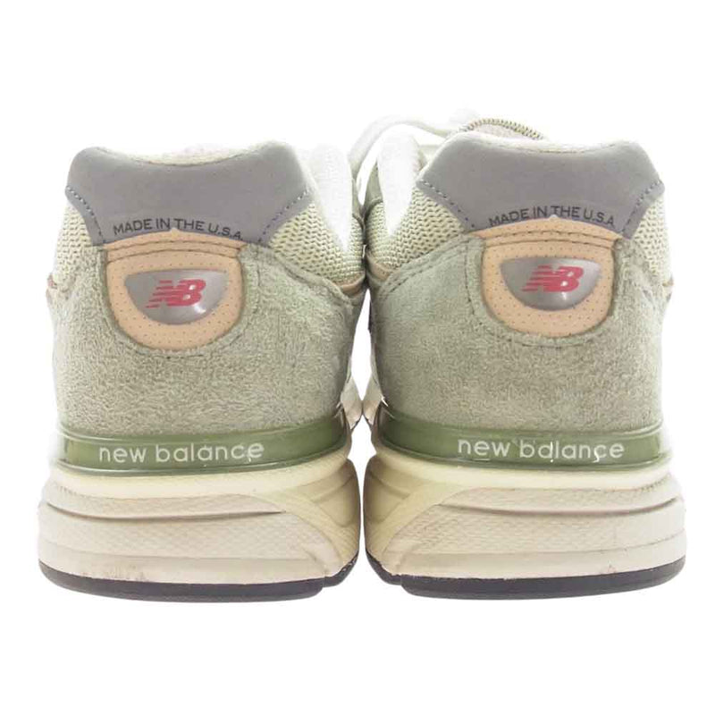 NEW BALANCE ニューバランス U990GT4 990 V4 Olive スニーカー モスグリーン系 25.5cm【中古】