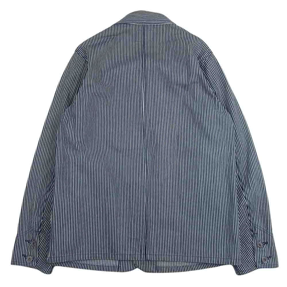 STUDIO D’ARTISAN ステュディオダルチザン 4347H HICKORY COVERALL JACKET ヒッコリー カバーオール ジャケット インディゴブルー系 38【中古】