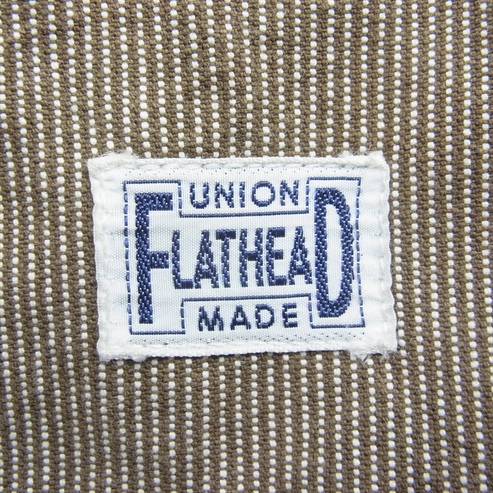 THE FLAT HEAD ザフラットヘッド PN-04W ピンヒッコリー ペインター パンツ ブラウン系 32【中古】