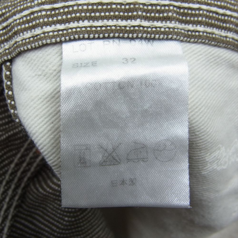 THE FLAT HEAD ザフラットヘッド PN-04W ピンヒッコリー ペインター パンツ ブラウン系 32【中古】